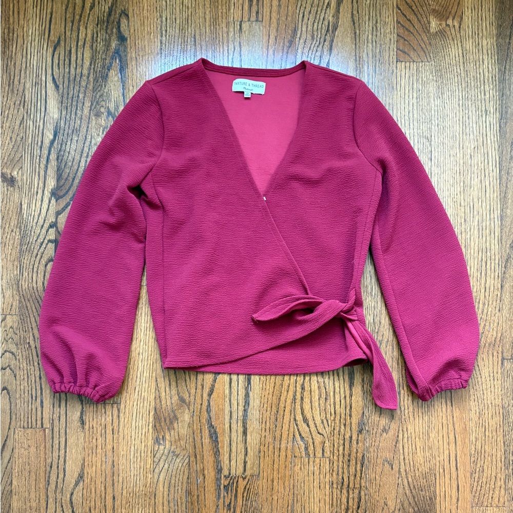 Madewell faux wrap top